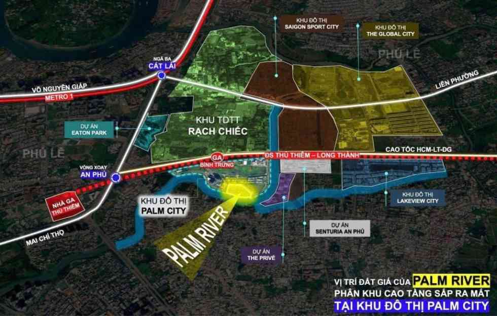 Vị trí Palm River trên bản đồ